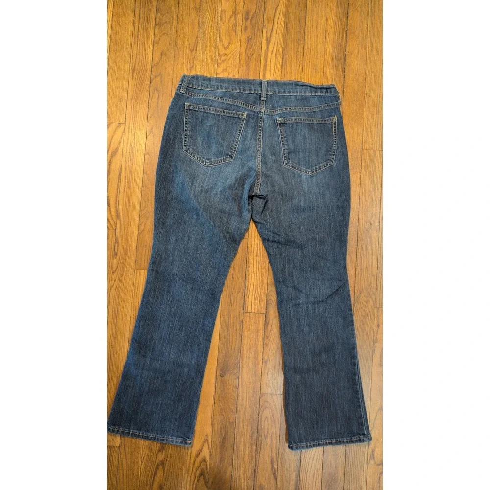 Old Navy Flirt Dark Wash Bootcut Jeans Womens‎ 12 SHORT Stretch Denim Mid Rise